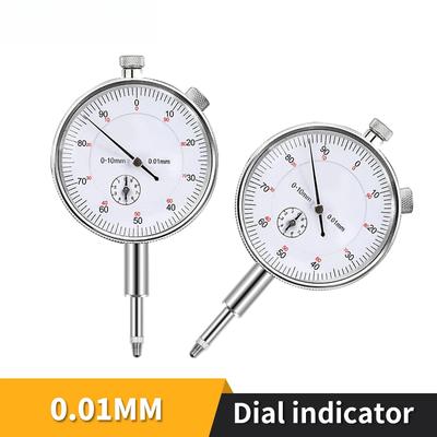 0-10mm Comparatore a Quadrante Precisione 0.01mm Tipo a Ore Indicatore a Leva Comparatore Digitale Alesametro a Quadrante Micrometro Strumenti di Misurazione Comparatore