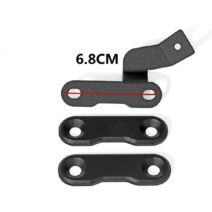 MOTO4U Footrest Cover Passenger Footpeg Removal Delete Kit Footrest Removal Plate Set Pillion for MT09 FZ09 2014-2017