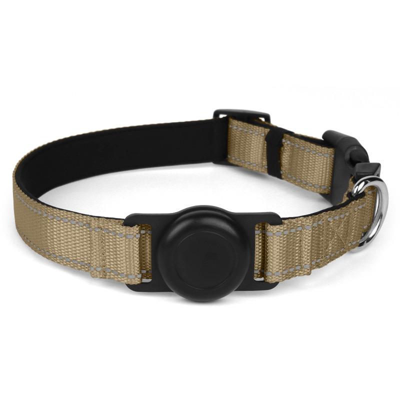 Reflective Dog Collar Adjustable Comfortable Pet Collars with Buckle for Medium Dogs AirTag Dog Collar