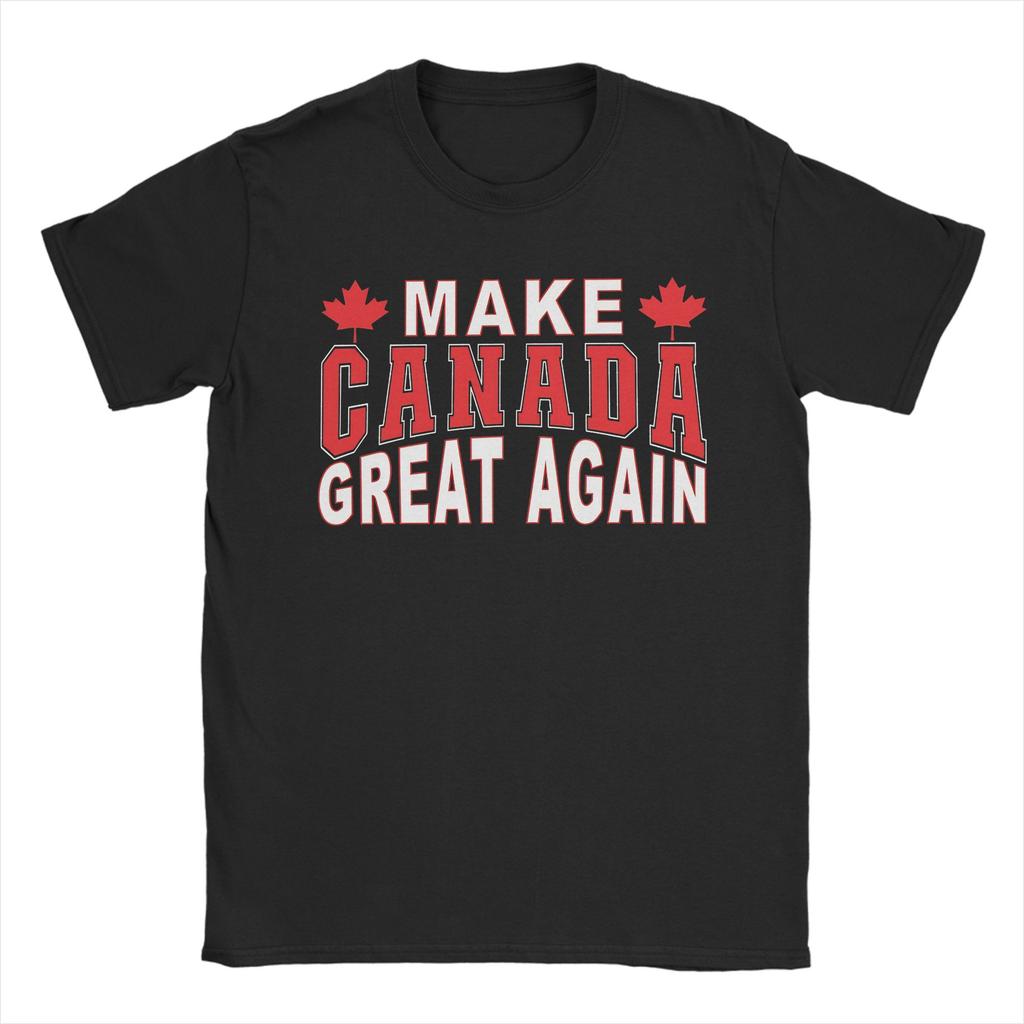 Men's Make Canada Great Again T-Shirts Cotton Tops Summer Vintage Short-Sleeved T Shirt O Neck Leisure Casual Tshirt