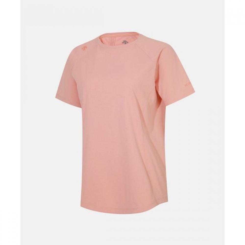

DescenTe женская футболка Comfort FiT Hip Cover с коротким рукавом, цвет коралловый CORLCORAL/100