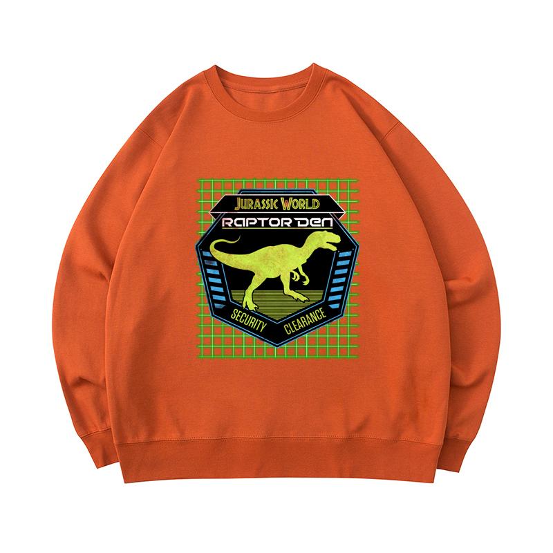 Sweter Raptor Men's 300 GSM 100% Cotton Sweatshirt Raptor Den Print Street Fashion ...