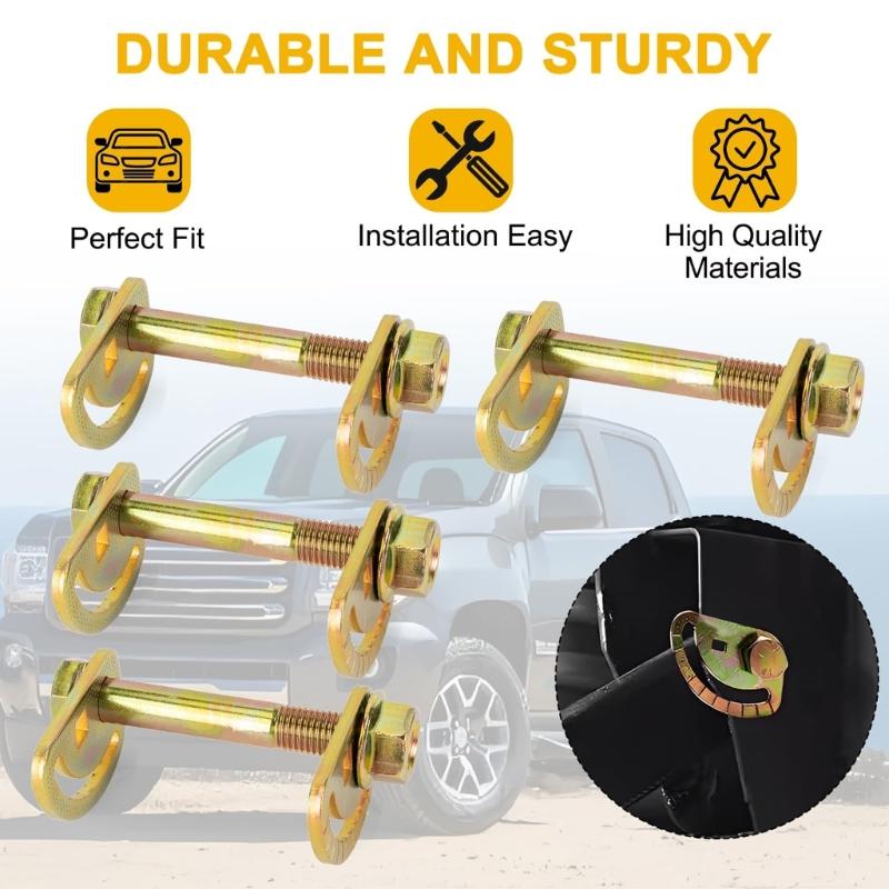 Truck Accessories for 2500HD 3500 2011-2022 Bolt Kit KR86376 Easy Installation Copper Upper Control Arm Bolt