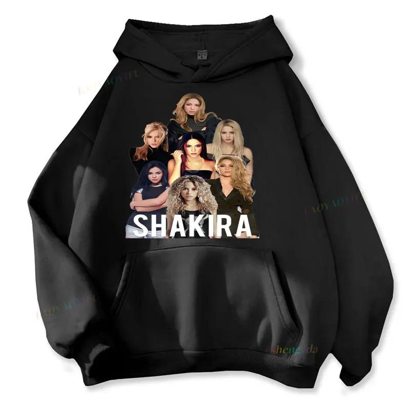 Shakira Printed Men's Hoodie Autumn Winter Long Sleeve Sweatshirt Shakira Pullover Unisex Hip Hop Rapper Music Clothing
