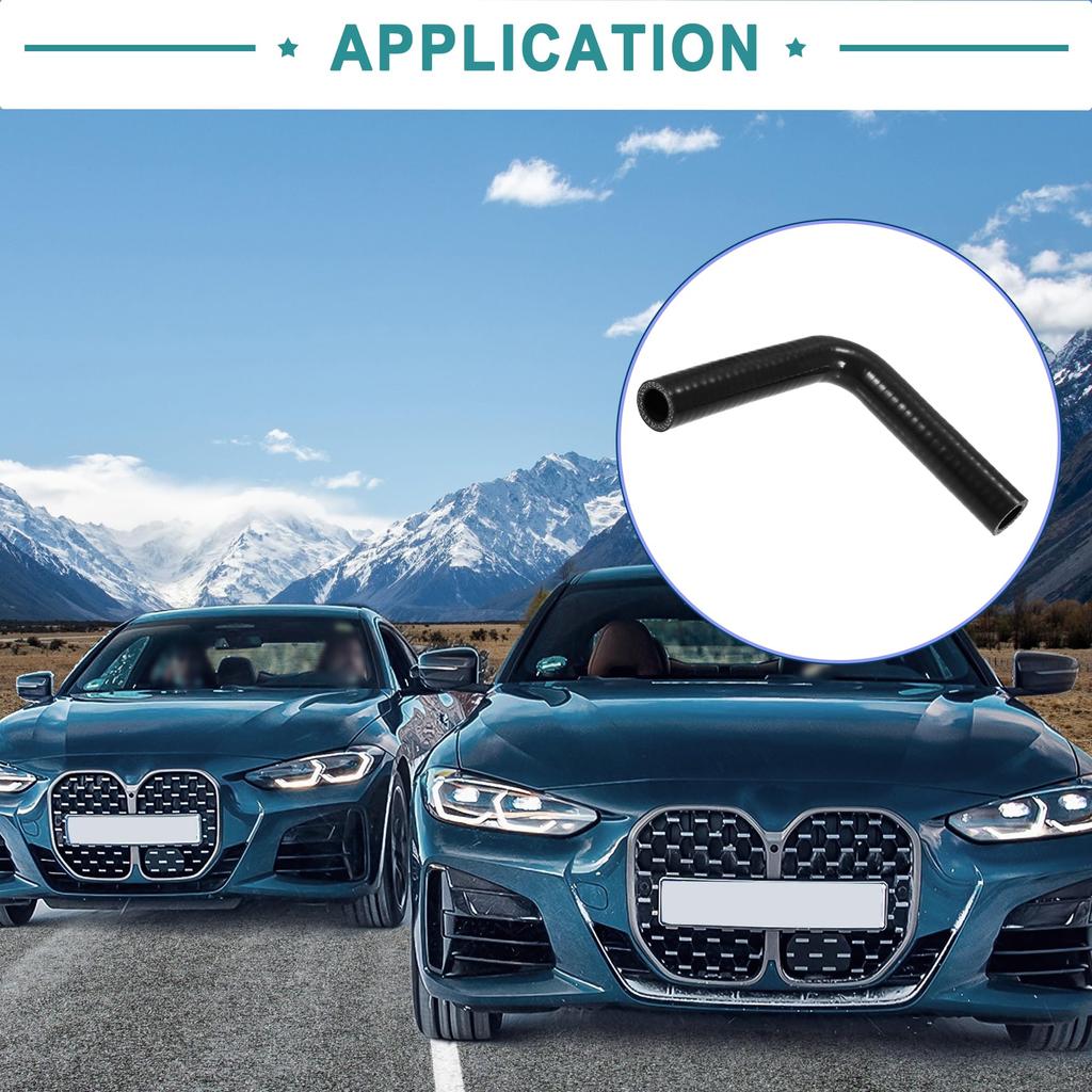 ACROPIX 19mm 0.75" ID 90 Degree Elbow Silicone Reducer Hose Spa Y Pubend Turbo Intercooler Black - 1 Pack