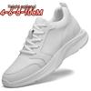 Herren 8cm Erhöhung Sommer Mesh Sneaker: Atmungsaktive, lässige weiße Sportschuhe
