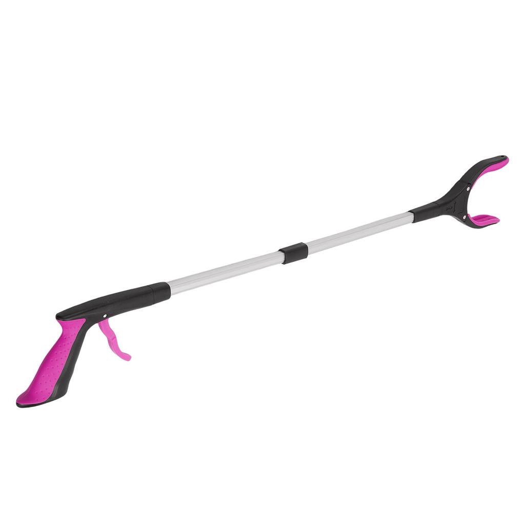 Foldable Grabber Tool with Magnetic Tip Ergonomic Handle Trash Grabber Handy Pick Up Tool Purple