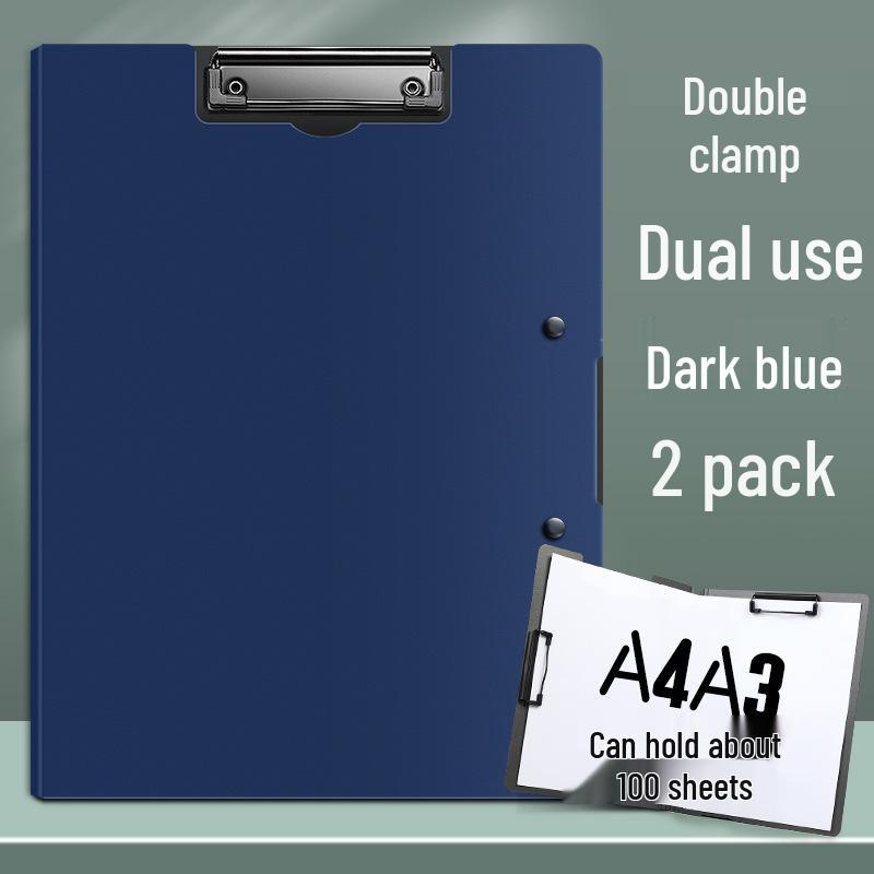 A4 Double Clip Folder for Documents and Resume Storage