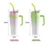 Big Mac Ice King Stainless Steel Insulated Coffee Cup, Large Capacity Summer Straw Cup