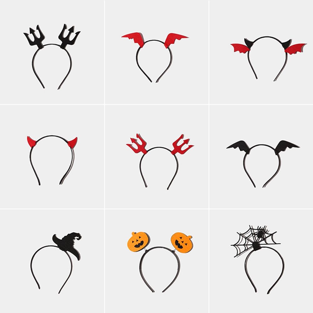 Easter Party Decor Devil Wing Women Hair Hoop Halloween Headband Spider Halloween Hairbands