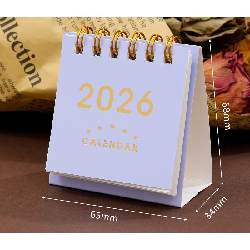 Small Desk Calendar 2026 Standing Flip Weekly Calendar Creative Coil Calendar Planner For Daily Schedule Planning