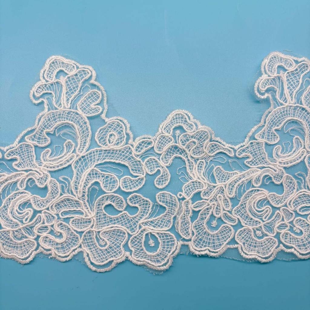 Rope Strand Barcode Embroidery Lace Women Lace Lolita Clothing Hem Accessories