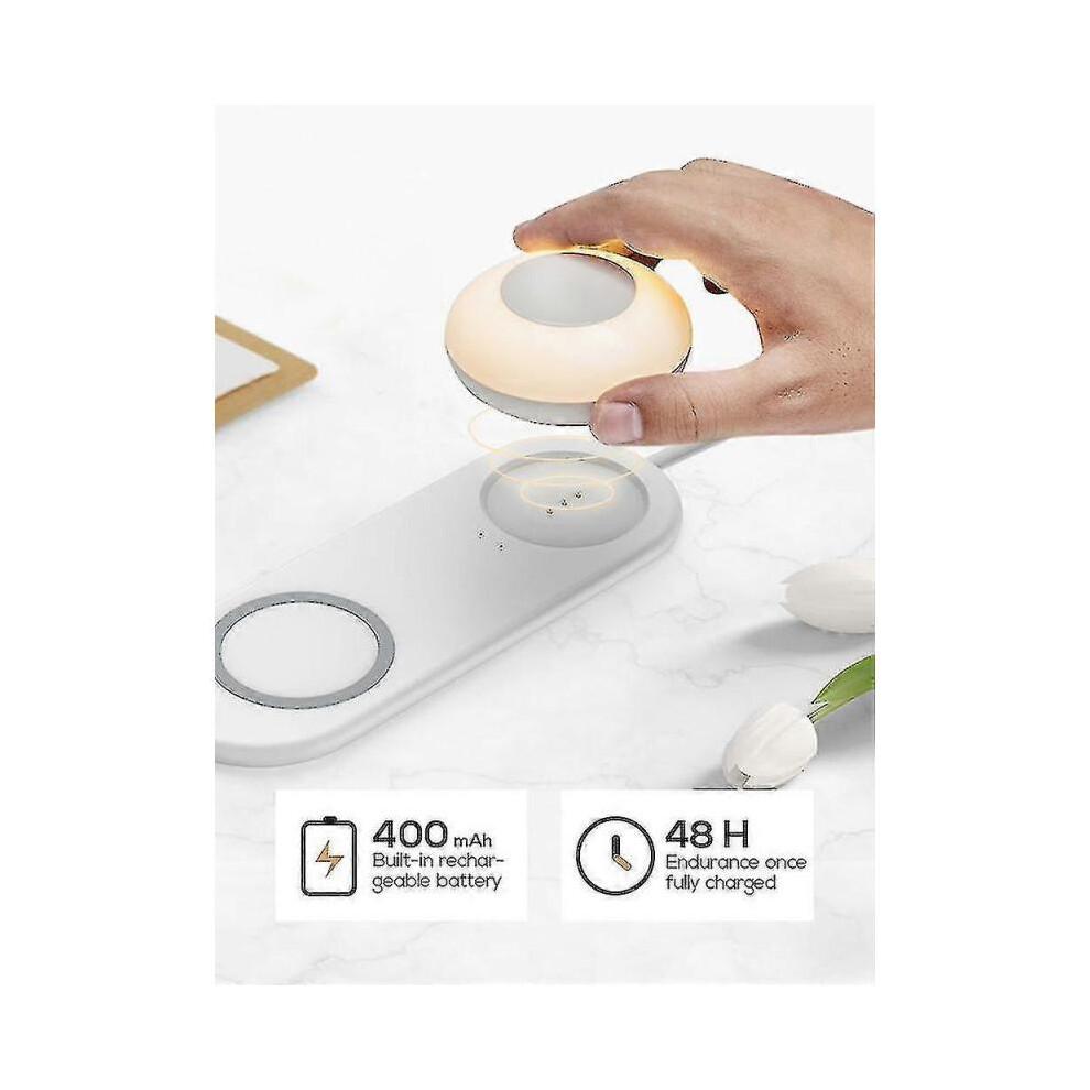 10w Magnetic Wireless Charger Compatible with Iphone Xiaomi Huawei Android Smartphone, with Led Recharge Night Light - PW