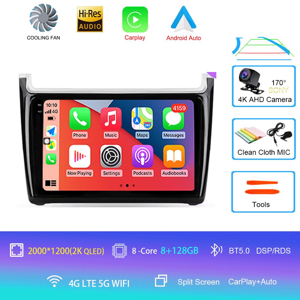 Android 14 For Volkswagen POLO 5 2008 - 2020 Car Radio Multimedia Video Player Navigation Stereo GPS No 2din