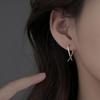 925 Silver Geometric Shape Stud Earrings Charm Personality Woman Earrings Birthday Gift for Friends Exquisite Jewelry