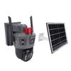 2K Dual Lens Solar Security Camera Wireless Outdoor 5G 2.4G WiFi 360 Degree Rotation Motion Detection 2 Way Talk 8000mAh IP66 Water Proof for V380 Pro