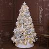 2M Luminous White Flocked Christmas Tree for Home or Window Decoration