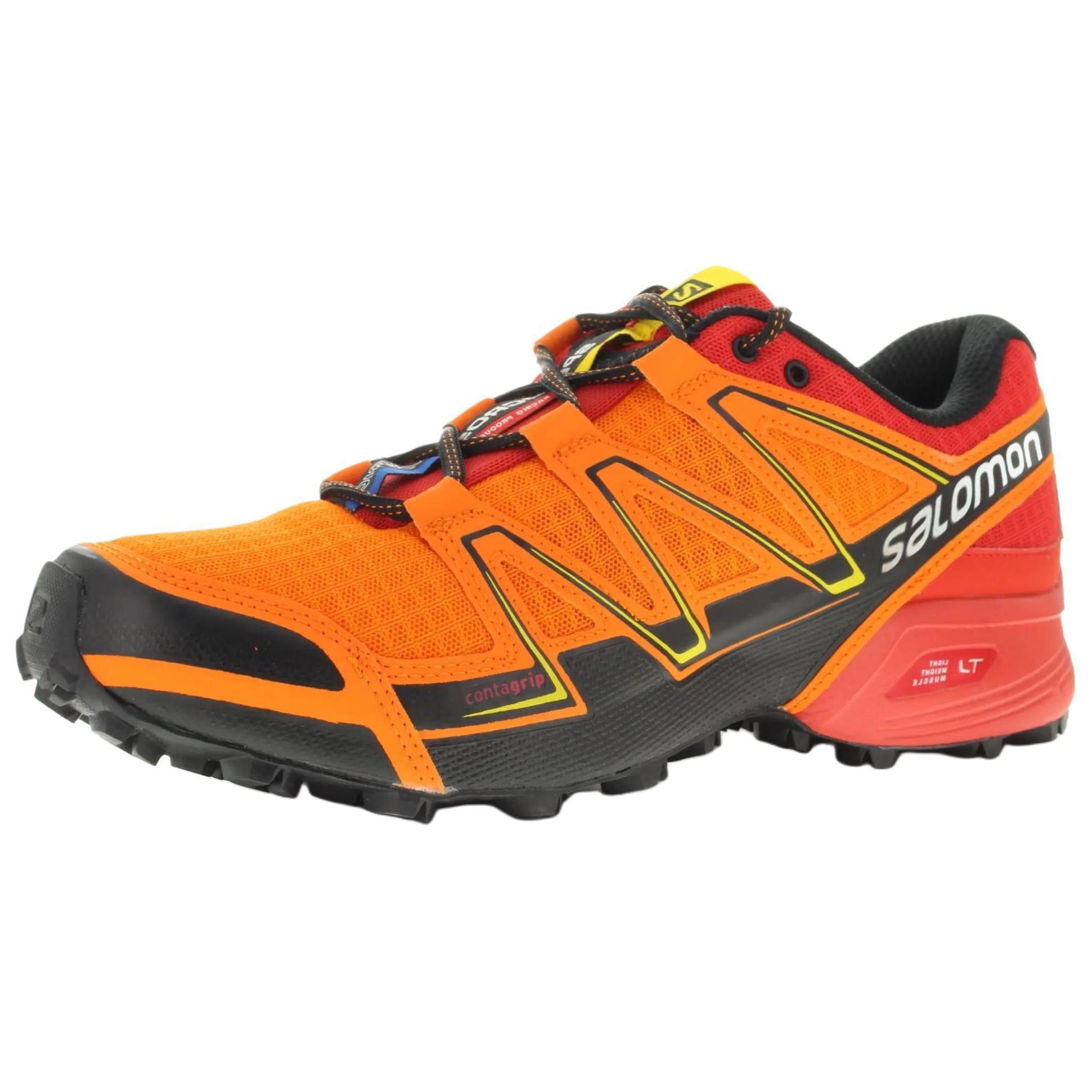 

SALOMON Speedcross Vario Удобные Нескользящие Прочные Низкие Кроссовки для Трейлраннинга Мужские кроссовки Оранжевый Красный 379078 42⅔