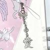 Butterfly Heart Bead Pendant Phone Charm Hangings Rope Cute Phone Chain Strap Bag Decoration Lanyard Keychain Accessory