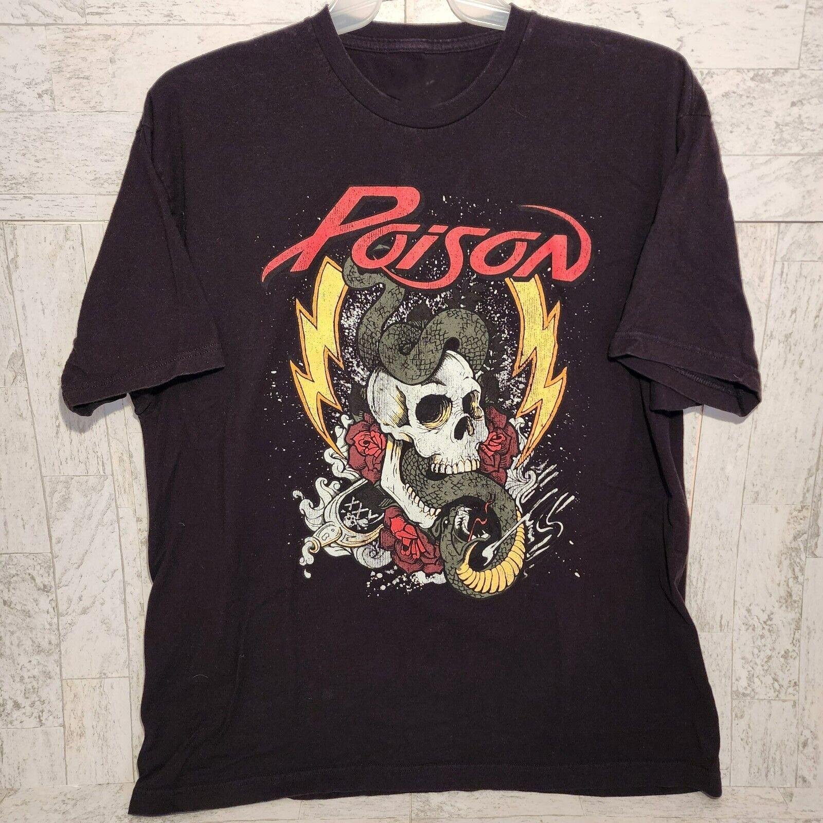 New POISON ROCK BAND Gift For Fans Unisex S-5XL Shirt SS709 L
