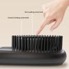Ceramic Hair Straightener Brush Comb, 3 Adjustable Heat Levels Efficient Styling