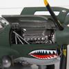 NUOTIE Warhawk Metal Model American Volunteer Group Commemorative Edition Flying Tigers Fighter Model Limited Collection Gift P-40 1/32