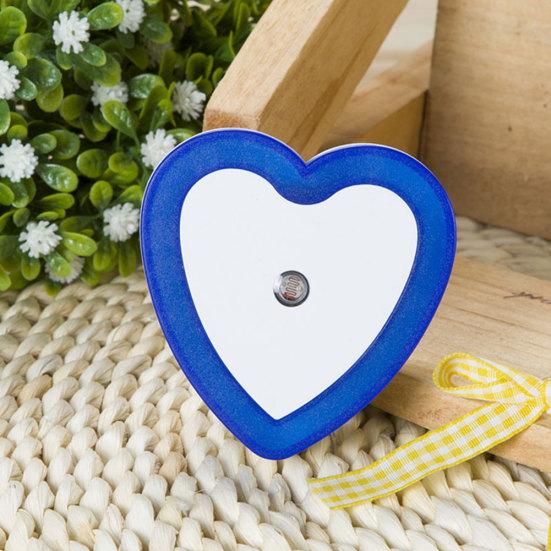 Heart-Shaped LED Night Automatic Sensor Light Bedroom Hallway Stairs Wall Lamp