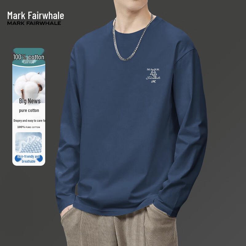 

Mark Fairwhale Men s Heavy Cotton Long Sleeve T-Shirt M