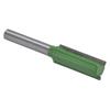 Straight Bit Extended 2 Flute Alloy Steel Trimming Slotting Woodworking Tools 14in Shank