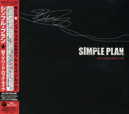 

CD SIMPLE PLAN - MTV Hard Rock Live (Regular Edition WPCR12188 Japan ObiRock Used