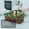 Pot Ingredient Tray Rectangular Vegetable Basket with Handle Long-Lasting