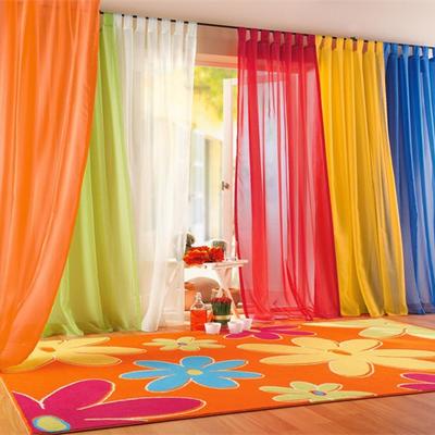 European American Sheer Tulle Curtains for Living Room Window Screening Solid Door Drape Wedding Party Decoration Panel