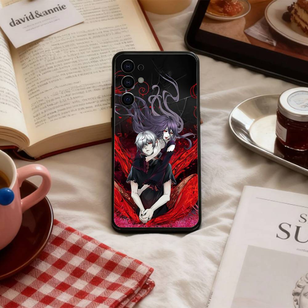 Kaneki Ken T-Tokyo G-Ghoul   Phone Case For Samsung S 25,24,23,22,30,21,10,9,Ultra,Plus,Lite,FE,4,5 G Soft Black Case