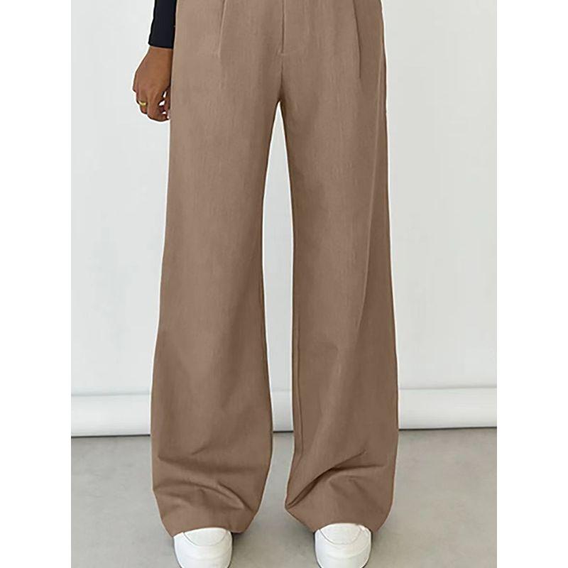 Fashion Summer Easiest for Match Draped Casual Pants High Waist Slim Looking Suit Pants High Waisted Casual Pants