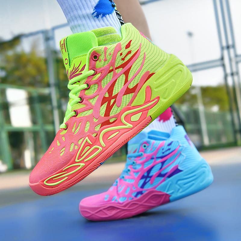 Basketballschuhe für Herren, atmungsaktiv, dämpfend, rutschfest, tragbar, Laufschuhe, Fitnesstraining, sportliche Basketball-Sneakers für Damen