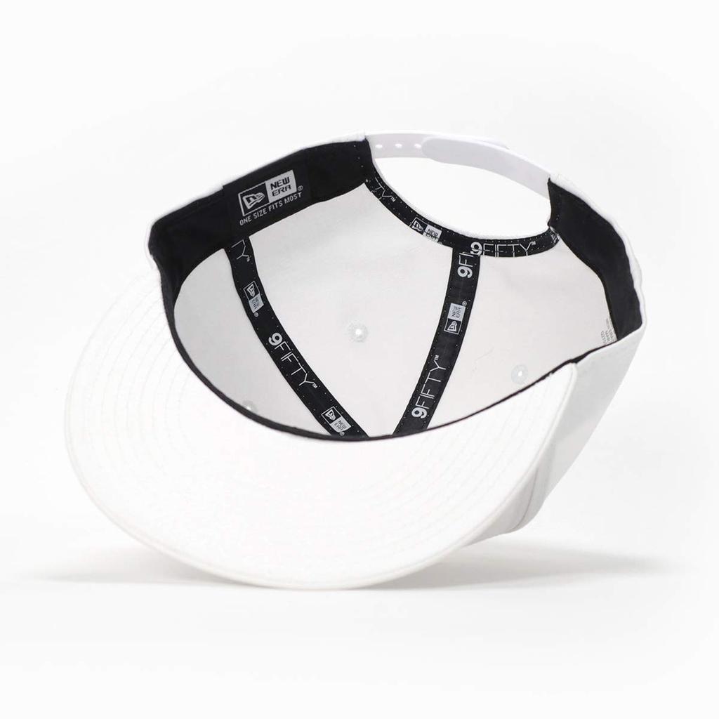 New Era 9FIFTY Flat Bill Snapback Free Size Men's Cap, White, (Adjustable)