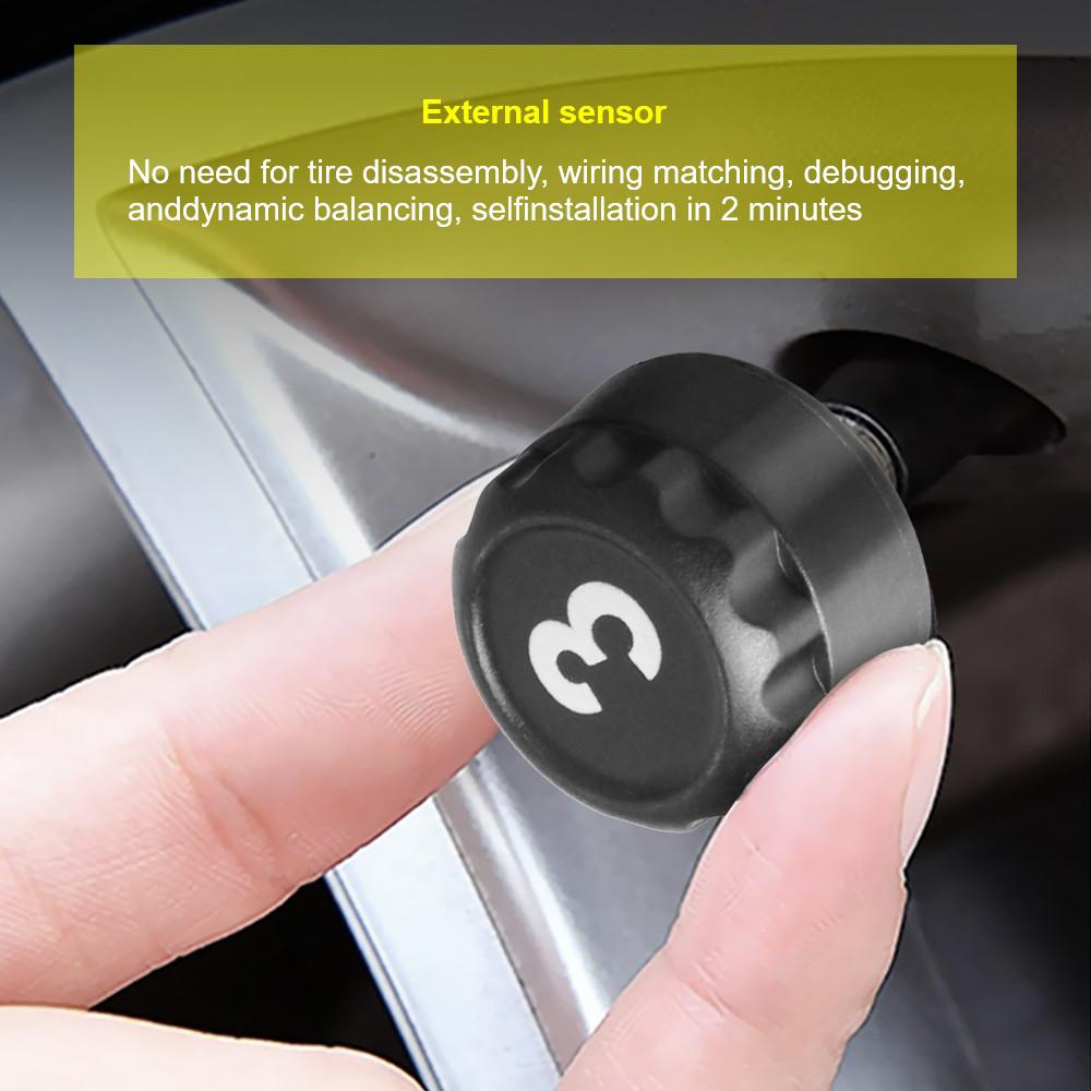 Sistem Profesional TPMS 6 Senzori Camion Autobuz RV Solar Fără Fir Monitorizare Pneuri