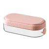 Silicone Ice Cubes Moulds Box with Lid Refrigerator Ice Making Template for Coffee Drinking