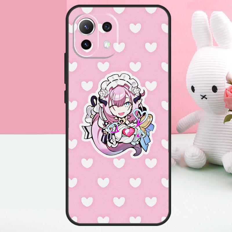 Elysia Honkai Impact Case For Xiaomi 14 13 15 Ultra 15T 13T 14T Pro 17 Pro Max POCO X7 X5 X6 Pro F5 F6 F7 Funda