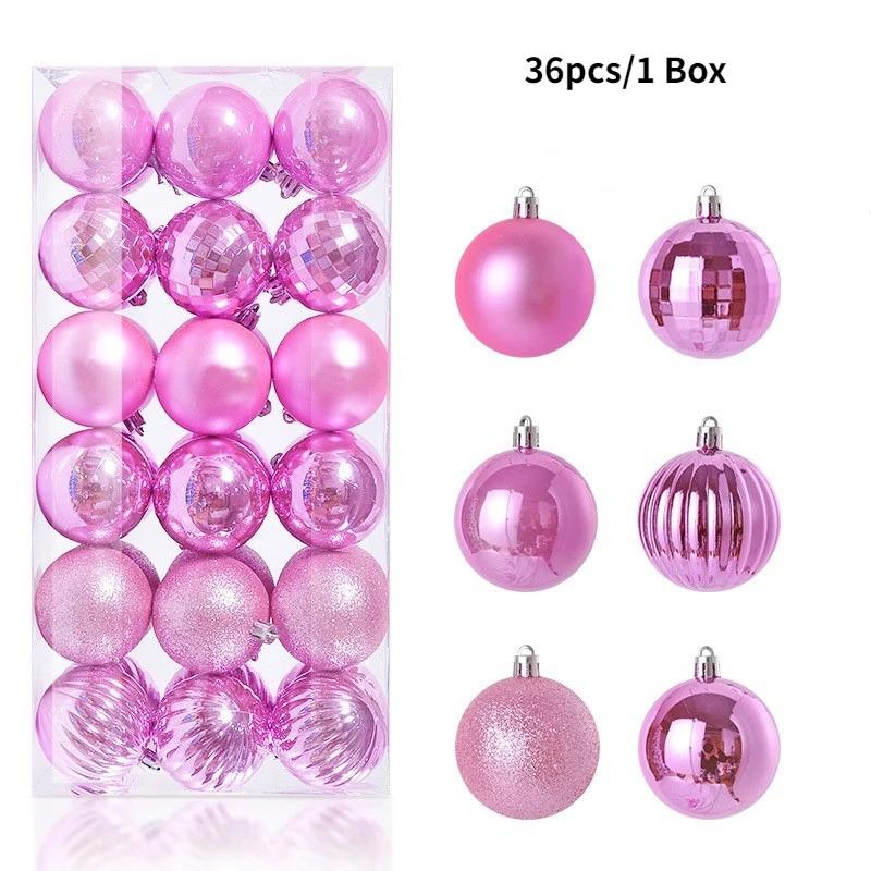4CM Christmas Decoration Christmas Balls Hanging Xmas Tree Pendant for Home Party Decor 2025 New Year Navidad Gifts Ornaments