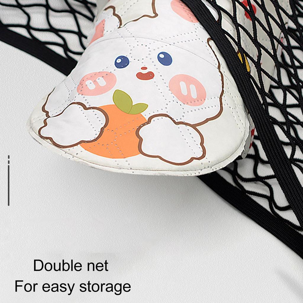 Camping Cart Cargo Net Latex High Elastic Hook Design Rubber Band Fixed Dual Layer Mesh Cargo Net for Outdoor