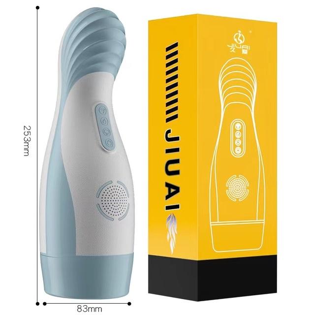 New Pinch Automatic Blowjob Sucking Masturbators For Men Vagina Vibrator Male Masturbation Cup Pussy Pocket Heated Adult Sex Store 18