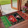 Christmas Printed Square Area Rug Soft Non Slip Floor Carpet For Bedroom Holiday Gift