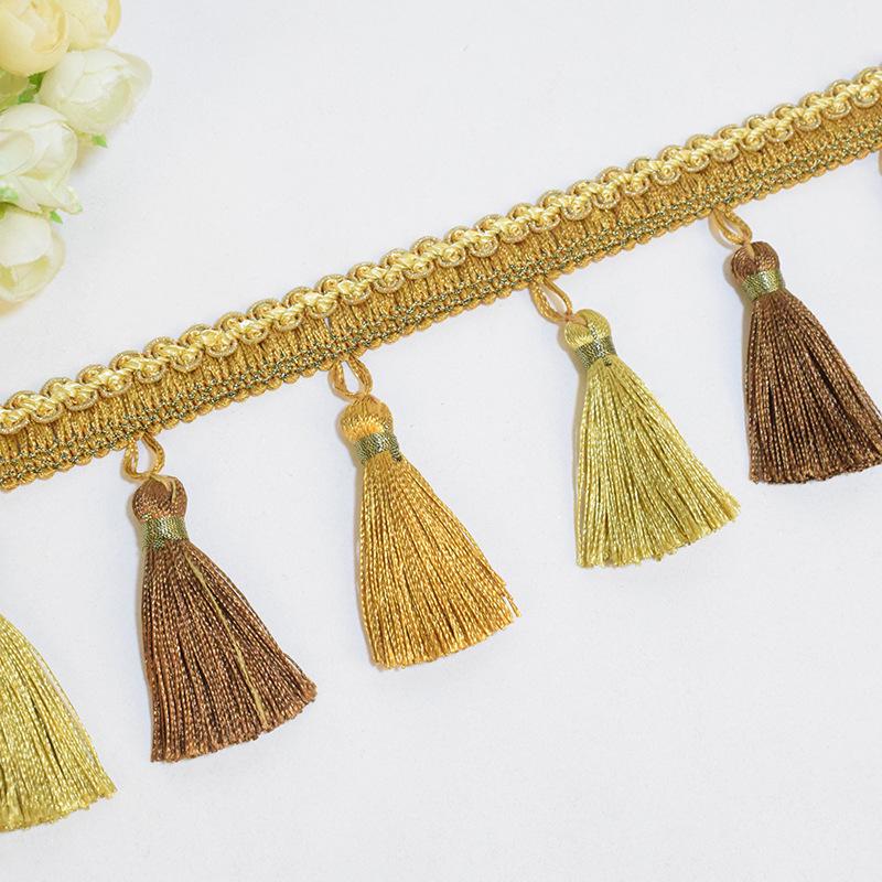 Red Tassel Lace - Multi-Use Home Accessory (12m) for Luggage, Curtains, and More