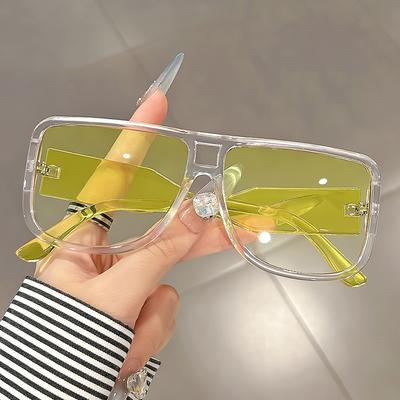 Doppelsteg-Sonnenbrillen sind modisch, erfrischend, großrahmig, schlicht und vielseitig für Shooting-Accessoires.