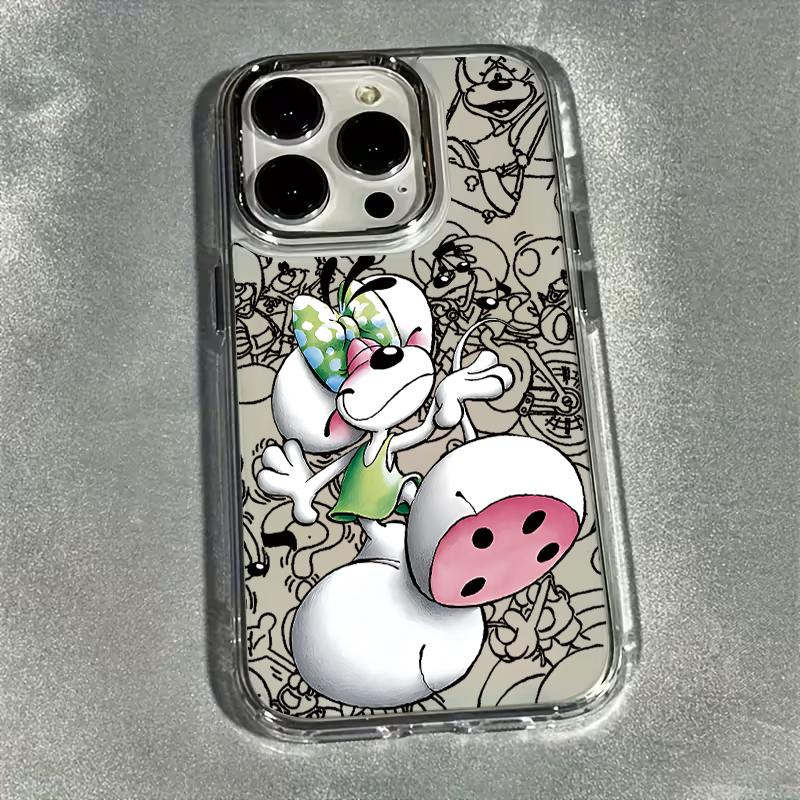 Classic D-Diddl Cartoon Cute M-Mouse Phone Case For iPhone 17 16 15 14 13 12 11 Mini Pro Max X XR XSMAX 8 7 Air Plus Transparent