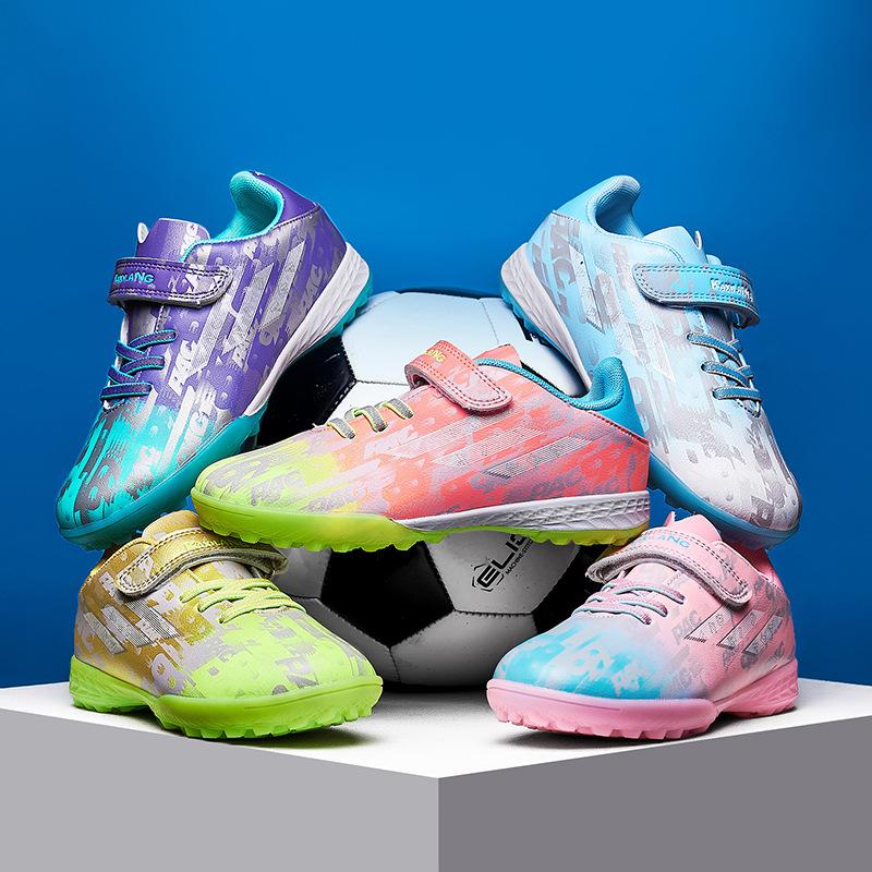 Mandarin duck children primary school children football shoes competition training sports shoes football Velcro free lace-up