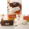 Korean Pattern Pencil Case With Polyester Material For School And Stationery Storage