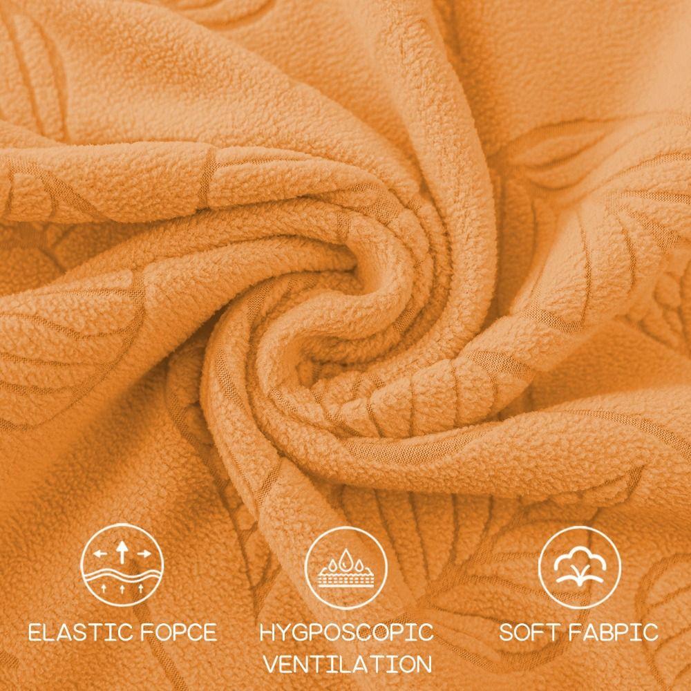 Dustproof Armchair Slipcover Jacquard Pattern Elastic Seat Cover Office Seat Cover Computer Room