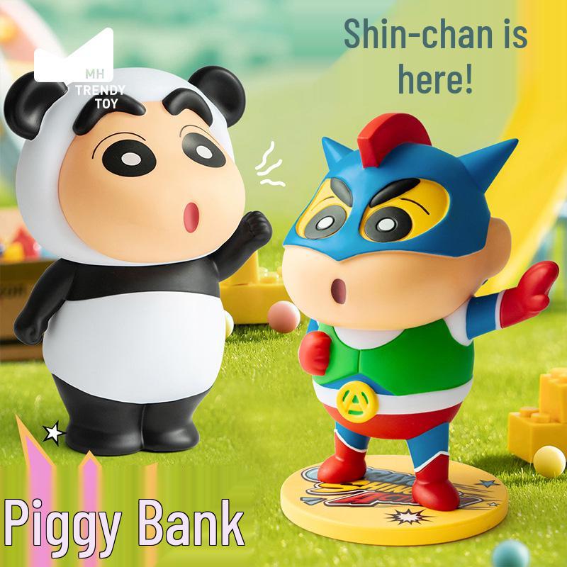 

Authentic Crayon Shin-chan Panda Vinyl Figure Piggy Bank & Desktop Ornament
